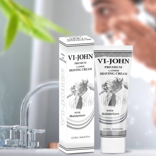 VI-JOHN Premium Lather Extra Smooth Shaving Cream (Pack of 3) - VI-JOHN