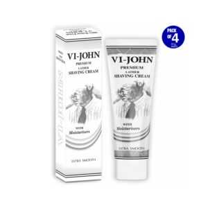 VI-JOHN Premium Lather Extra Smooth Shaving Cream (Pack of 4) - VI-JOHN