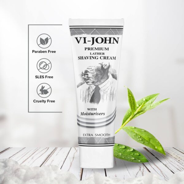 VI-JOHN Premium Lather Extra Smooth Shaving Cream (Pack of 5) - VI-JOHN