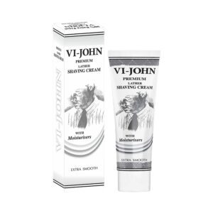 VI-JOHN Premium Lather Shaving Cream With Moisturizers For Extra Smooth Shave (91g) - VI-JOHN