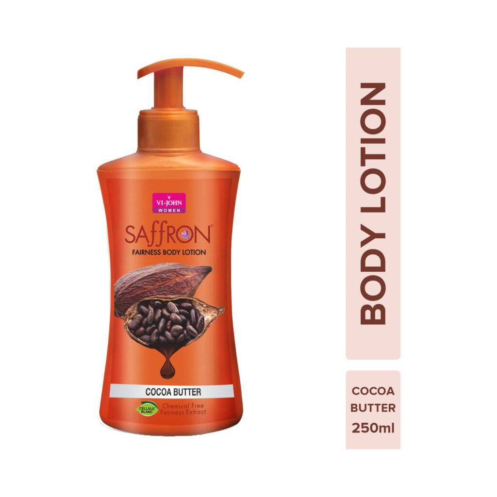 VI-JOHN Saffron Cocoa Butter Fairness Body Lotion (250ml) - VI-JOHN