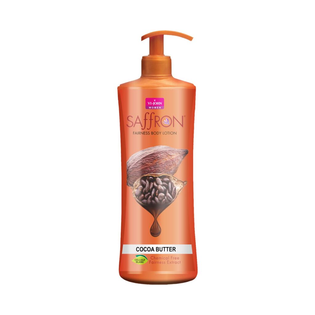 VI-JOHN Saffron Cocoa Butter Fairness Body Lotion (400ml) - VI-JOHN
