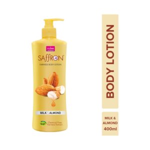 VI-JOHN Saffron Milk Almond Fairness Body Lotion (400ml) - VI-JOHN