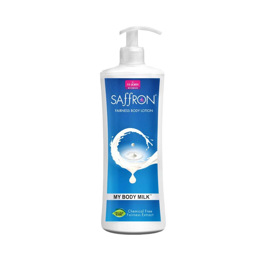 VI-JOHN Saffron My Body Milk Fairness Body Lotion (400ml) - VI-JOHN