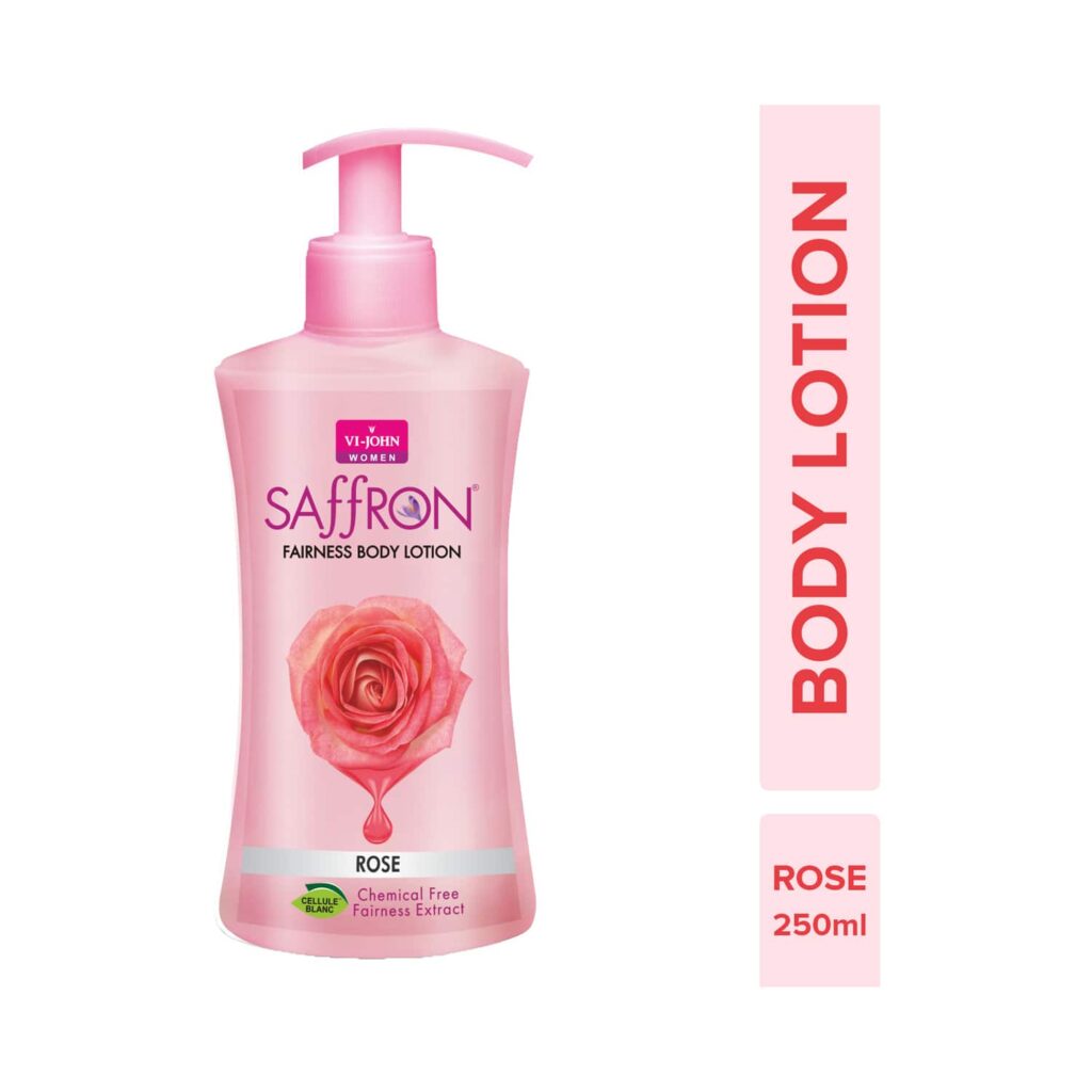 VI-JOHN Saffron Rose Fairness Body Lotion (250ml) - VI-JOHN
