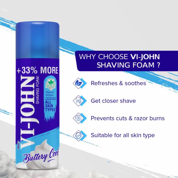 VI-JOHN Shaving Foam & Cobra EDP Set (Pack of 2) - VI-JOHN