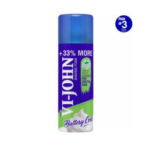 VI-JOHN Shaving Foam For Sensitive Skin With Vitamin E (Pack Of 3) - VI-JOHN