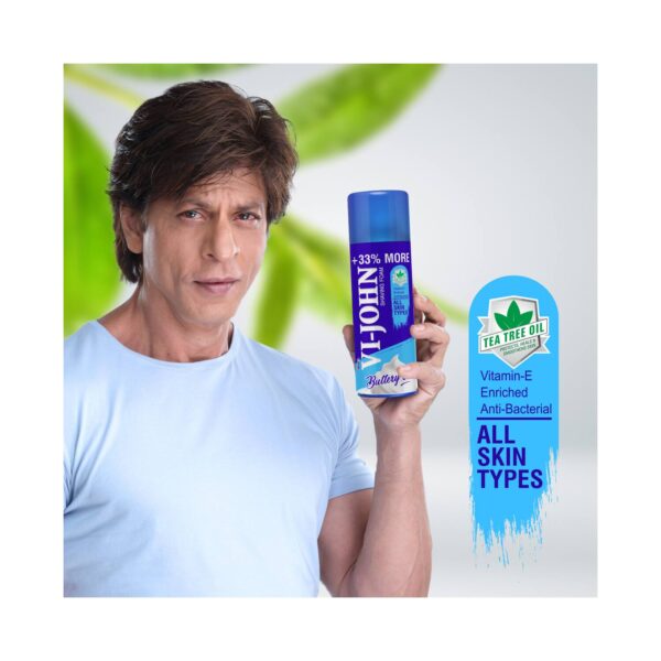 VI-JOHN Shaving Foam With Vitamin E Enriched & Antibacterial Properties (300g) - VI-JOHN