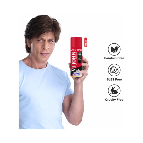 VI-JOHN Special Moisturizing Formula Shaving Foam With Vitamin E Enriched With Antibacterial (400ml) - VI-JOHN