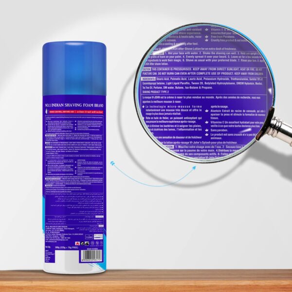 VI-JOHN Vitamin E Enriched Anti-Bacterial Shaving Foam (Pack Of 2) (300 ml) - VI-JOHN