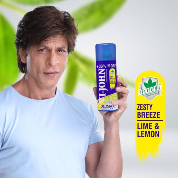 VI-JOHN Zesty Breeze & Lemon Lime Shaving Foam (Pack of 2) - VI-JOHN