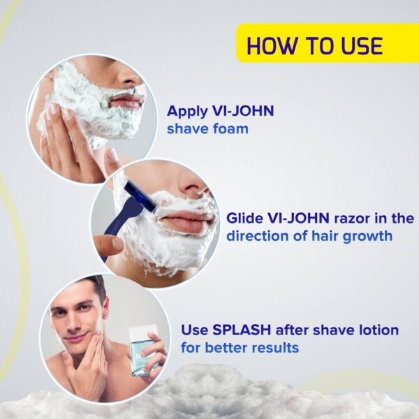 VI-JOHN Zesty Breeze & Lemon Lime Shaving Foam (Pack of 2) - VI-JOHN