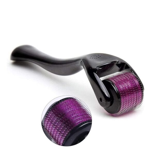 VIHLANATH HAIR roller 0.5 mm With 540 Titanium Alloy Needles | Promotes Beard Growth & Reduces Acne Scars | Safe & Effective To Use (WHITE, Medium)