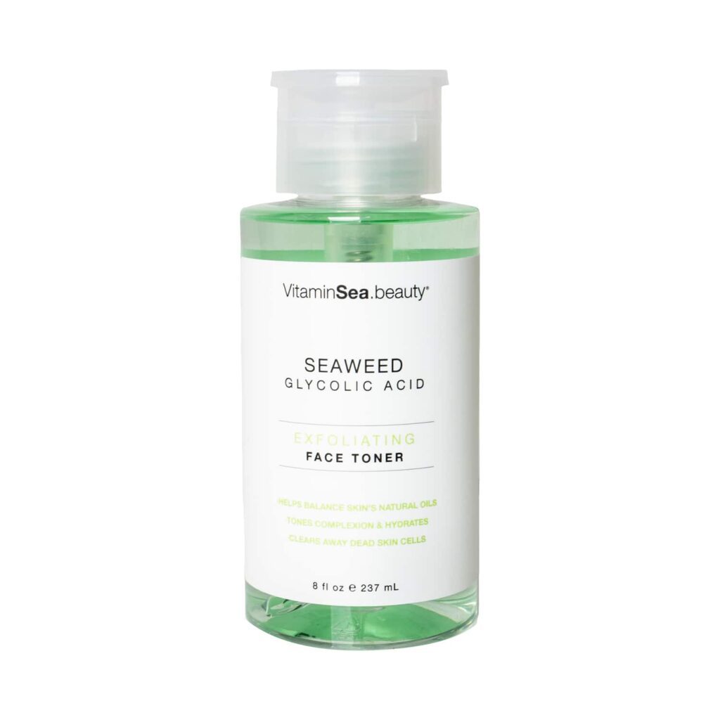 Vitamins and Sea Beauty Exfoliating Face Toner with Glycolic Acid and Seaweed (237ml) - Vitamins and Sea Beauty