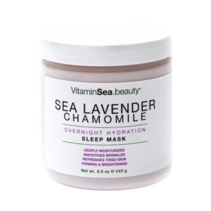 Vitamins and Sea Beauty Sea Lavender and Chamomile Overnight Hydrating Moisturizing Night Face Mask (240g) - Vitamins and Sea Beauty