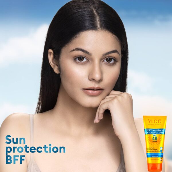 VLCC 3D Youth Boost SPF 40 Sunscreen Gel Crème (50g) - VLCC