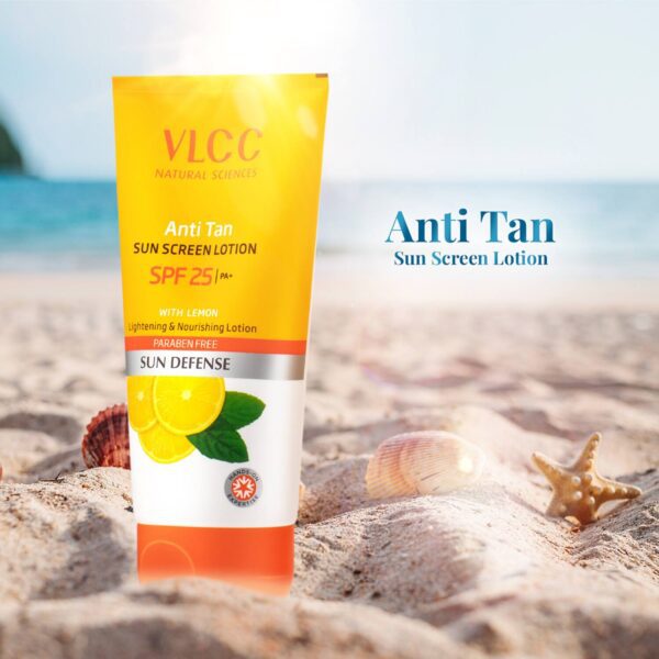 VLCC Anti Tan Sun Screen Lotion SPF 25 & Almond Honey Skin Brightening Body Lotion Combo - VLCC