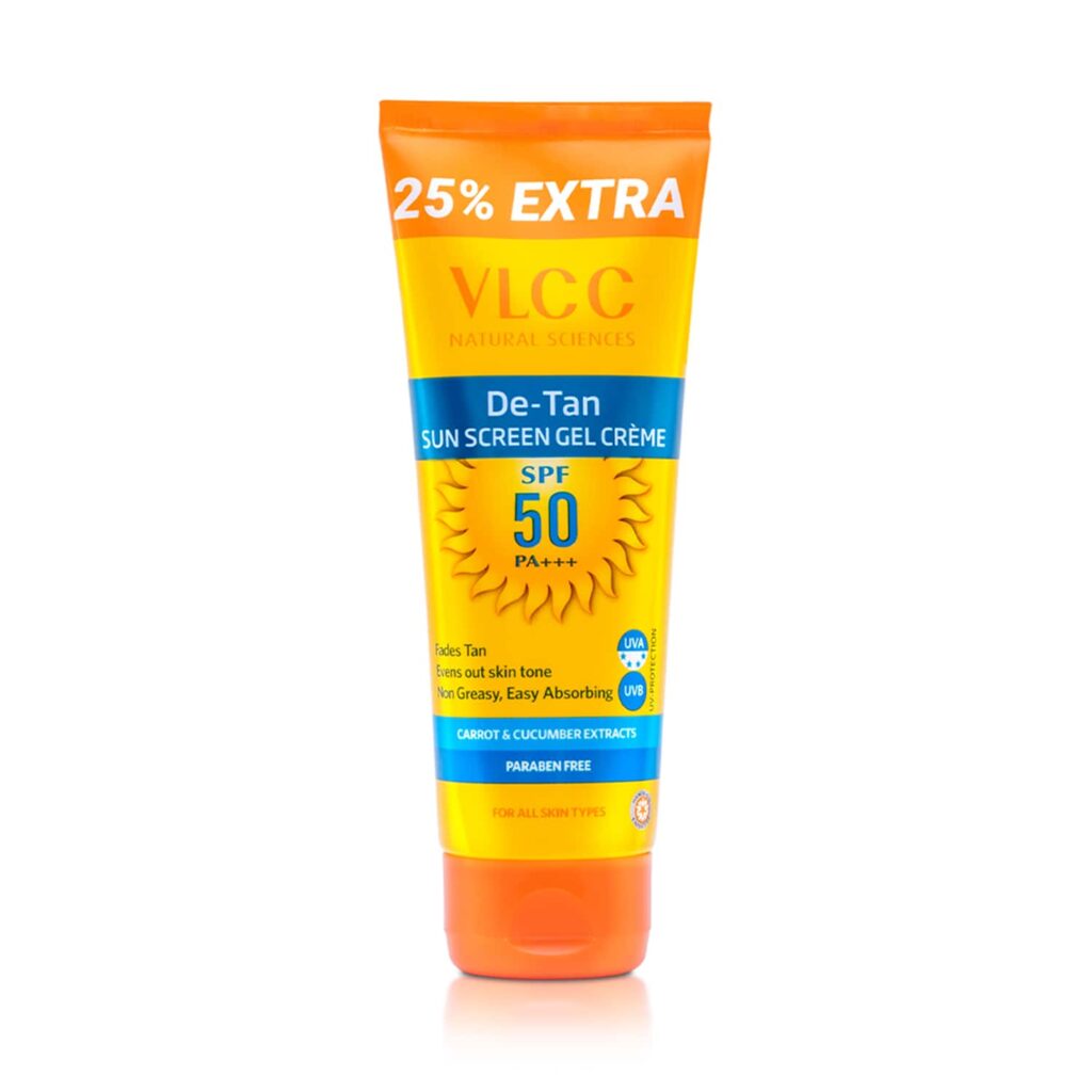VLCC De-Tan Sunscreen Gel Creme SPF 50 (100g) - VLCC
