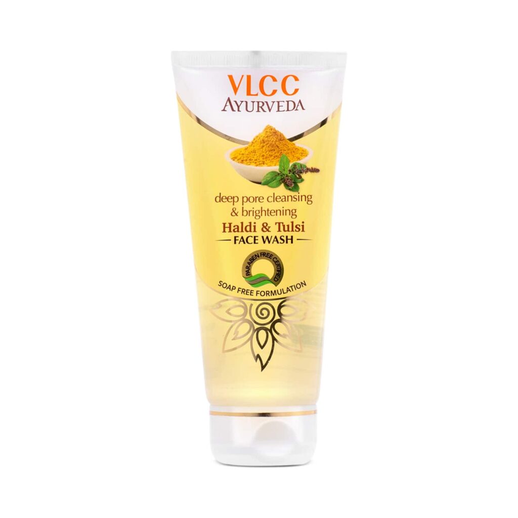VLCC Deep Pore Cleansing & Brightening Haldi & Tulsi Face Wash (100ml) - VLCC
