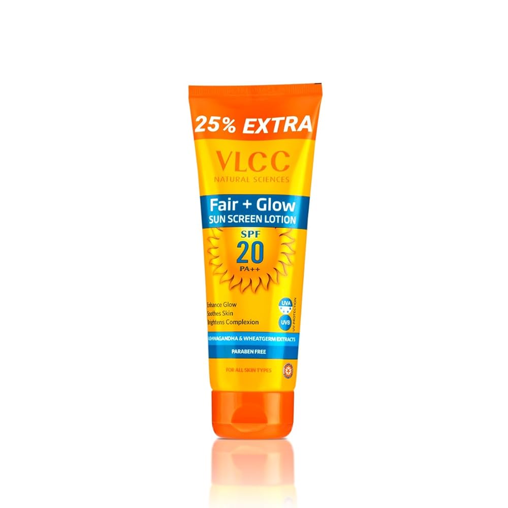 VLCC Fair Glow Sunscreen Lotion SPF 20 - 1.08 Pounds Solid