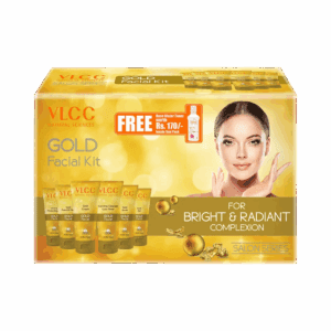 VLCC Gold Premium Facial Kit with FREE Rose Water Toner (400g) - VLCC