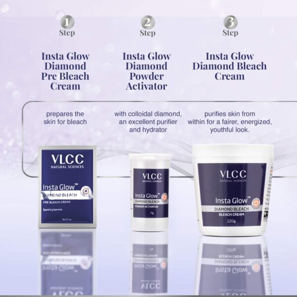 VLCC Insta Glow Diamond Bleach (402g) - VLCC