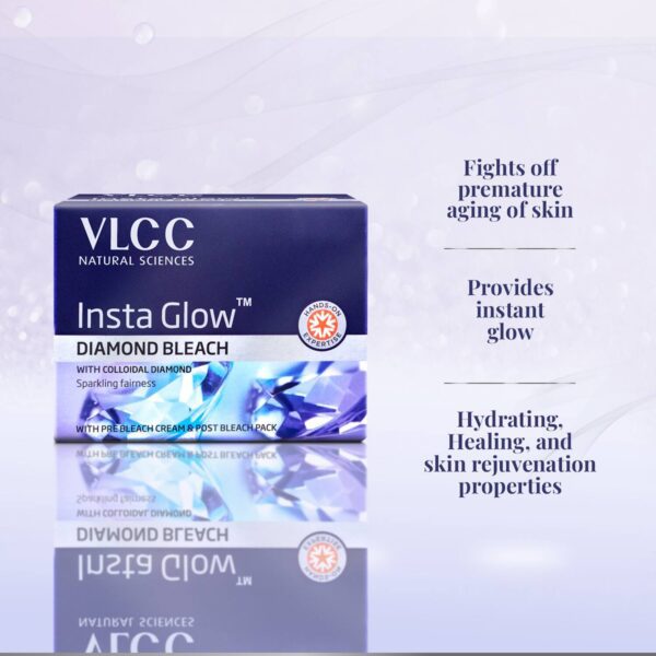 VLCC Insta Glow Diamond Bleach (402g) - VLCC