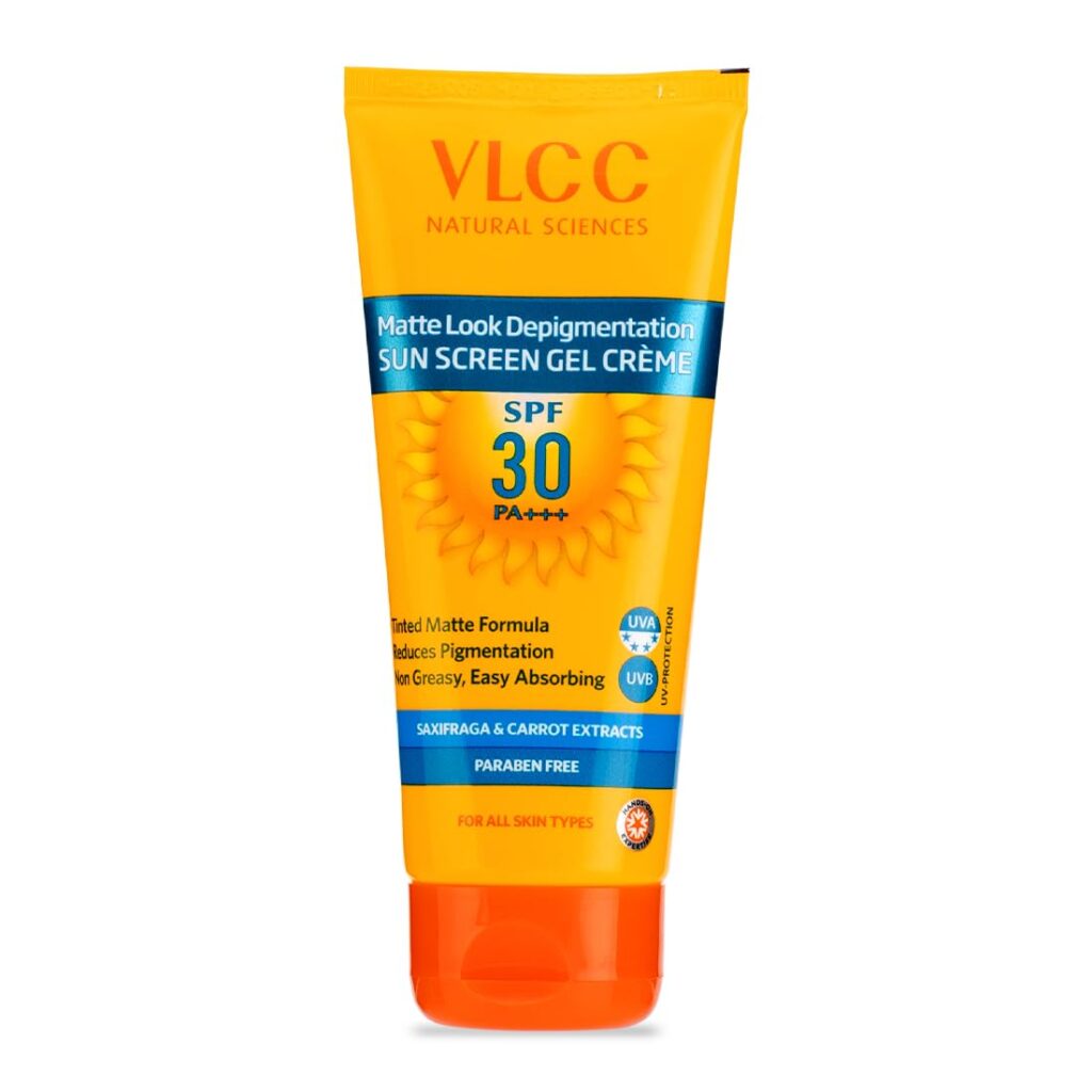 VLCC Matte Depigmentation Look Spf 30 - 50g Sun Screen Gel Cream | Matte & Oil Free Sunscreen | Non Greasy Sun Protection | Long Lasting Tinted Sunscreen | Helps Reduce...