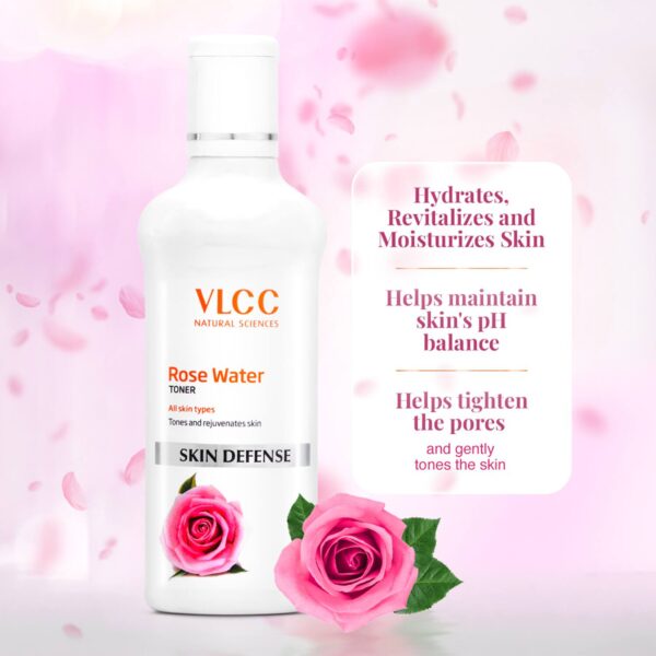 VLCC Rose Water Toner All Skin Types Defense (100 ml) - VLCC