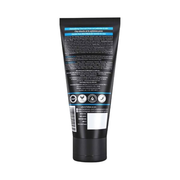 Volamena Activated Charcoal C5 Face Mask (100ml) - Volamena