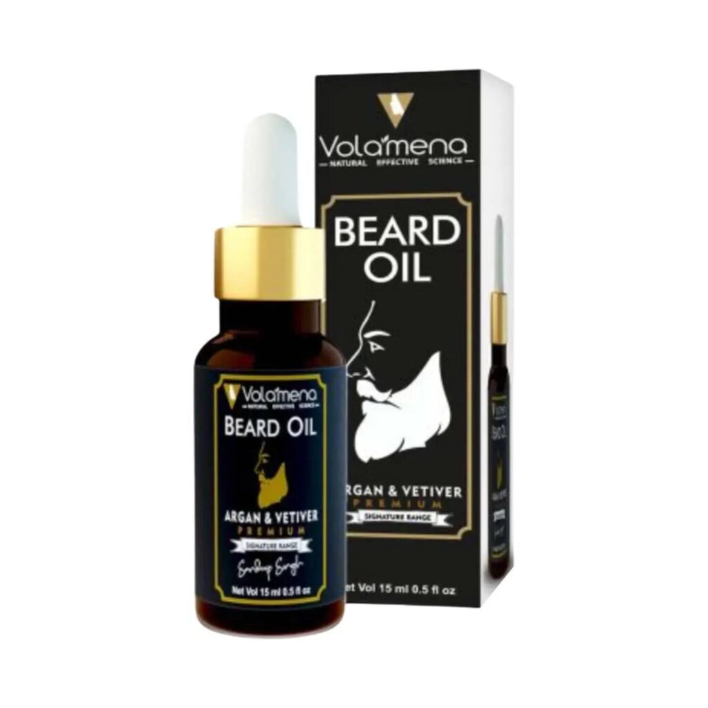 Volamena Argan & Vetiver Beard Oil (15ml) - Volamena