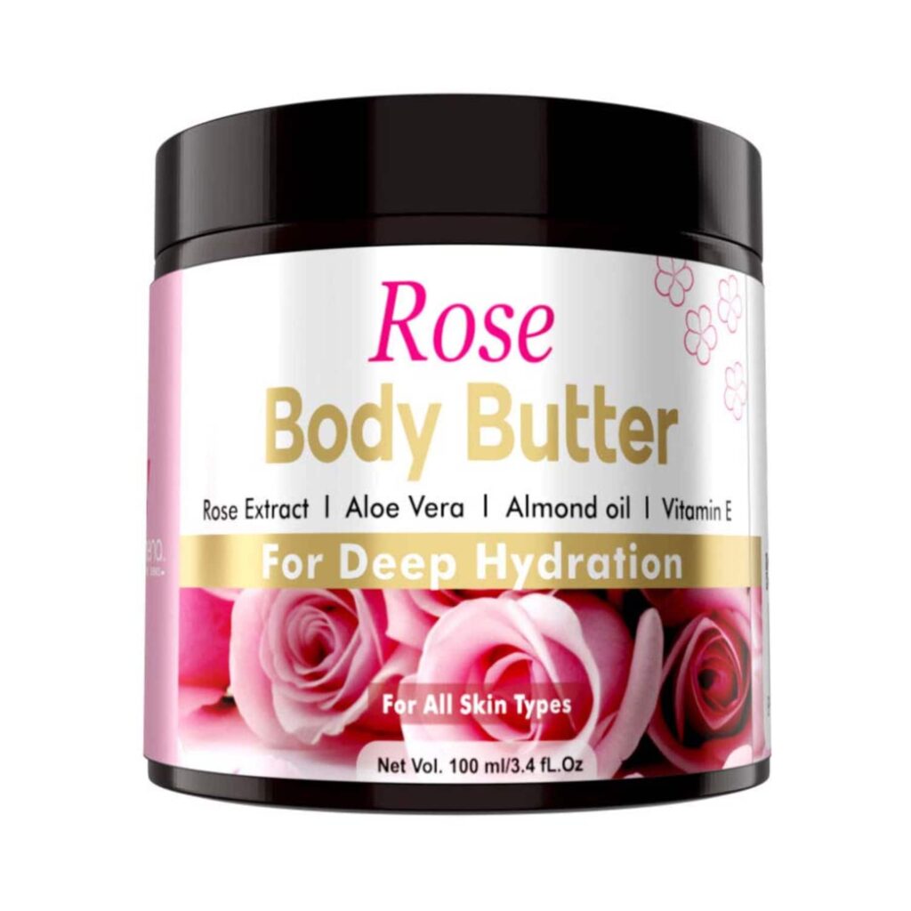Volamena Deep Hydration Rose Body Butter (100ml) - Volamena