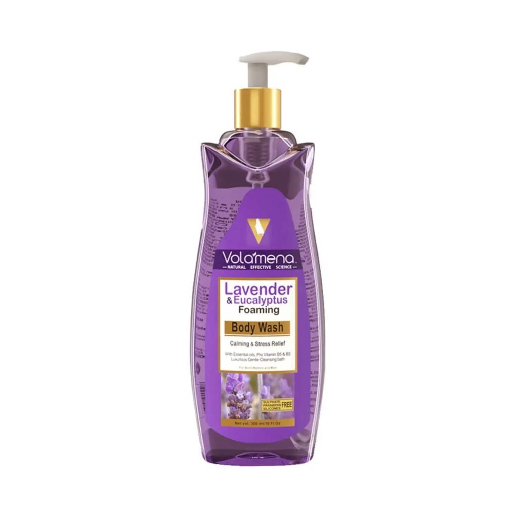 Volamena Lavender And Eucalyptus Foaming Body Wash (300ml) - Volamena