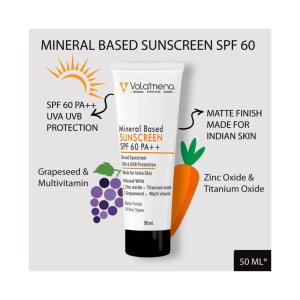 Volamena Mineral Based Sunscreen Gel Ultra Matte SPF 60 PA++ (50ml) - Volamena