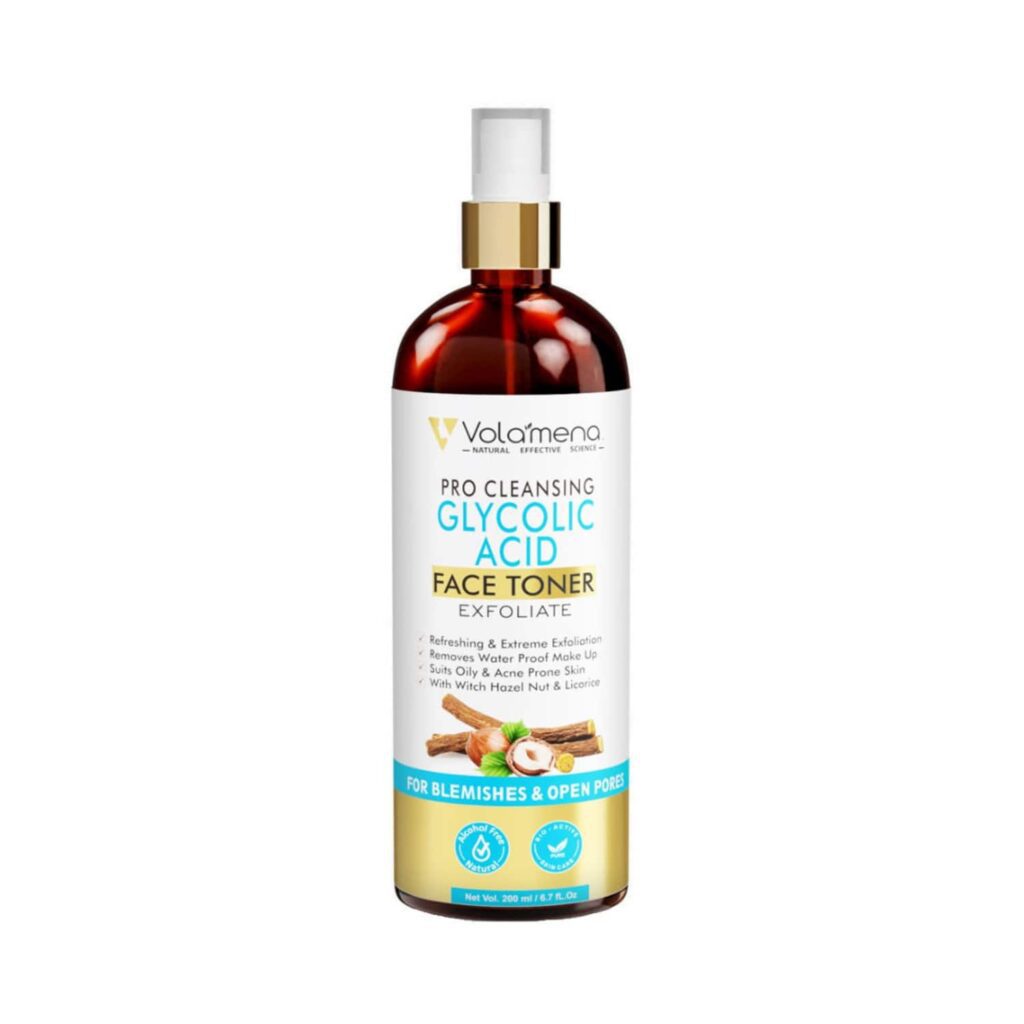 Volamena Pro Clearing Glycolic Acid Face Toner (200ml) - Volamena