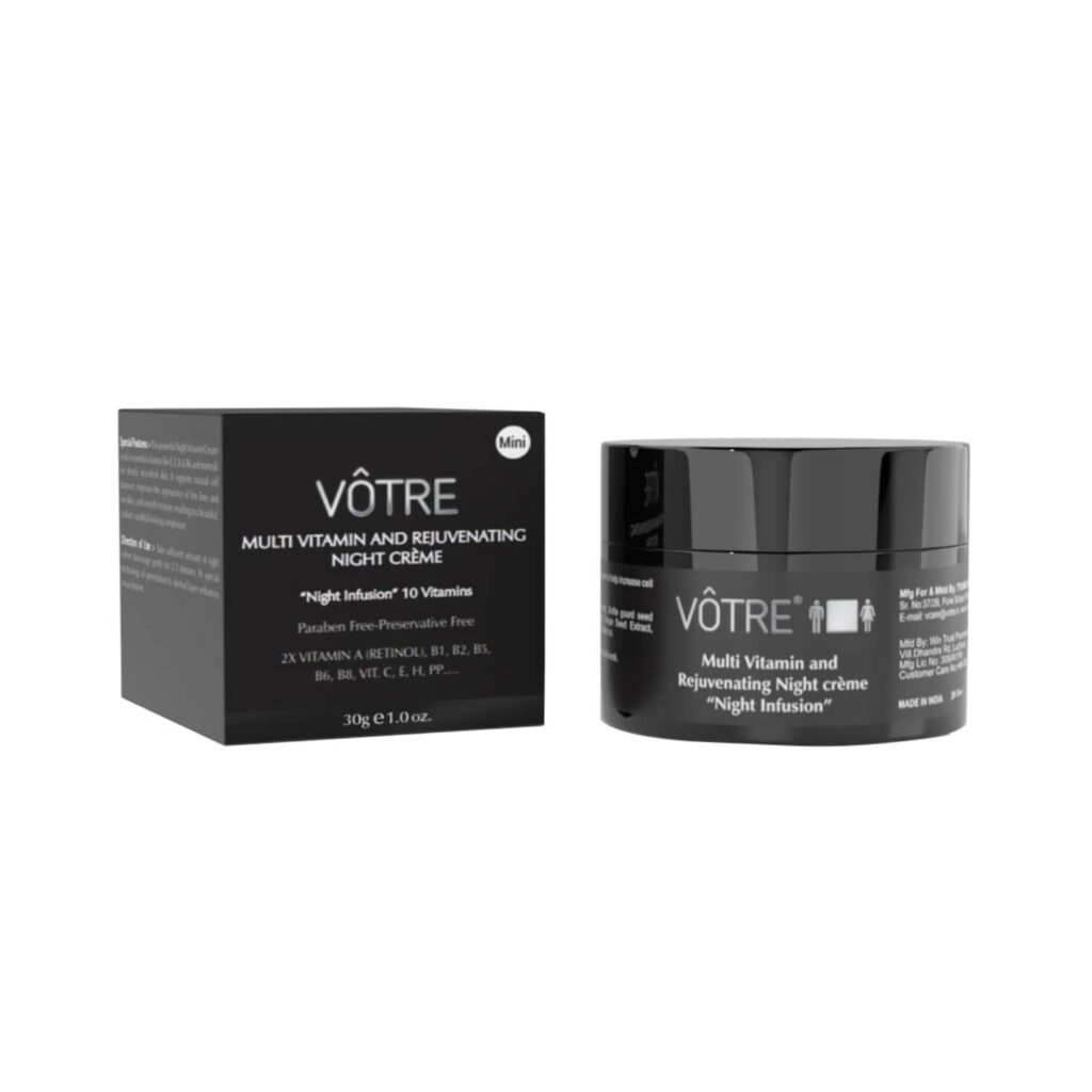 VOTRE Mini Multi Vitamin And Rejuvenating Night Cream (30g) - VOTRE