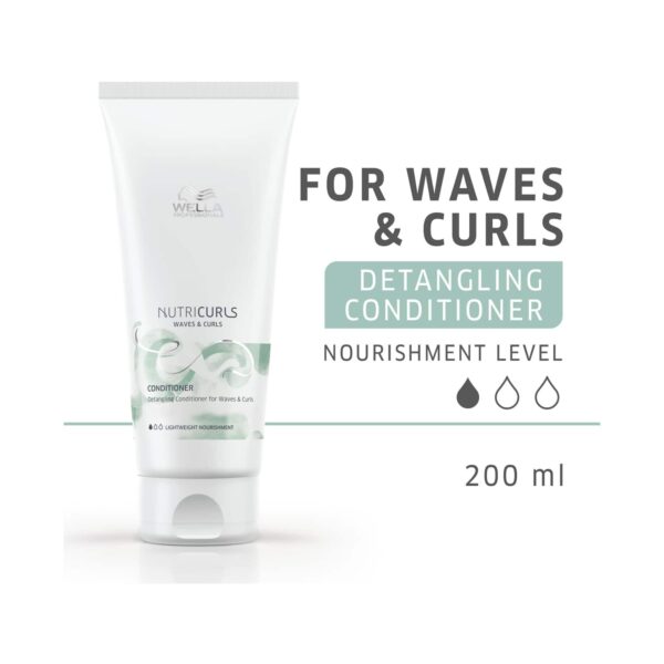 Wella Professionals Nutricurls Detangling Conditioner for Waves & Curls (200ml) - Wella Professionals