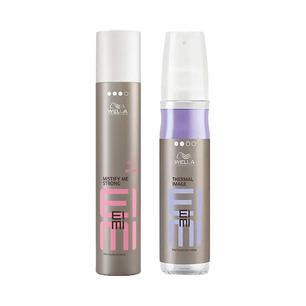 Wella Professionals Protection Spray (150 ml) + EIMI Mistify Me Strong Hairspray (300 ml) Combo - Wella Professionals