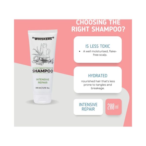 WHISKERS Aloe Vera Shampoo For Men (200 ml) - WHISKERS