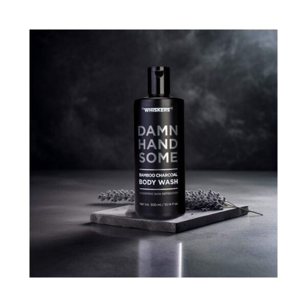WHISKERS Bamboo Charcoal Body Wash For Men (300 ml) - WHISKERS