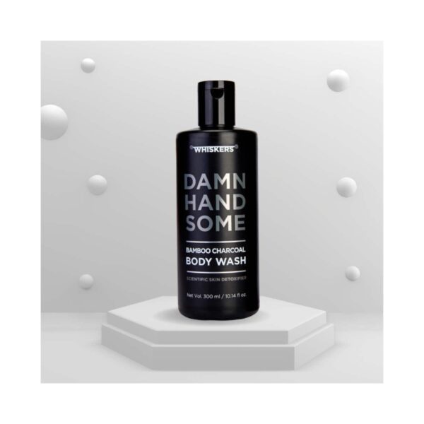WHISKERS Bamboo Charcoal Body Wash For Men (300 ml) - WHISKERS