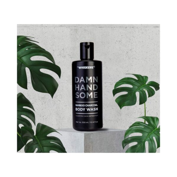 WHISKERS Bamboo Charcoal Body Wash For Men (300 ml) - WHISKERS