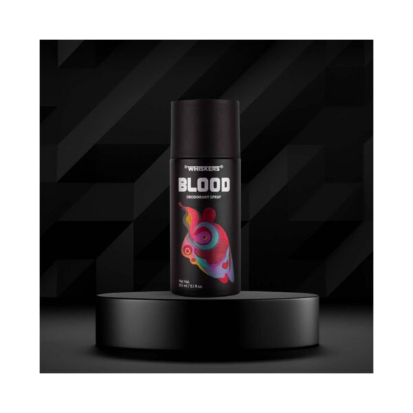 WHISKERS Blood Deodorant Spray For Men (150 ml) - WHISKERS