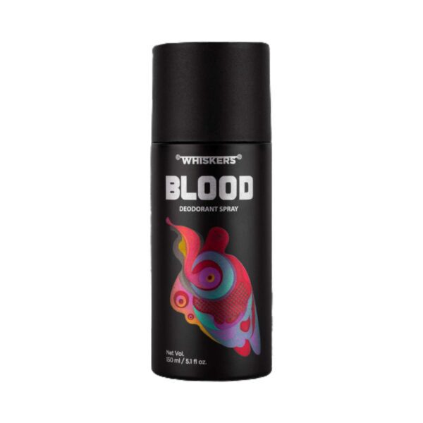 WHISKERS Blood Deodorant Spray For Men (150 ml) - WHISKERS