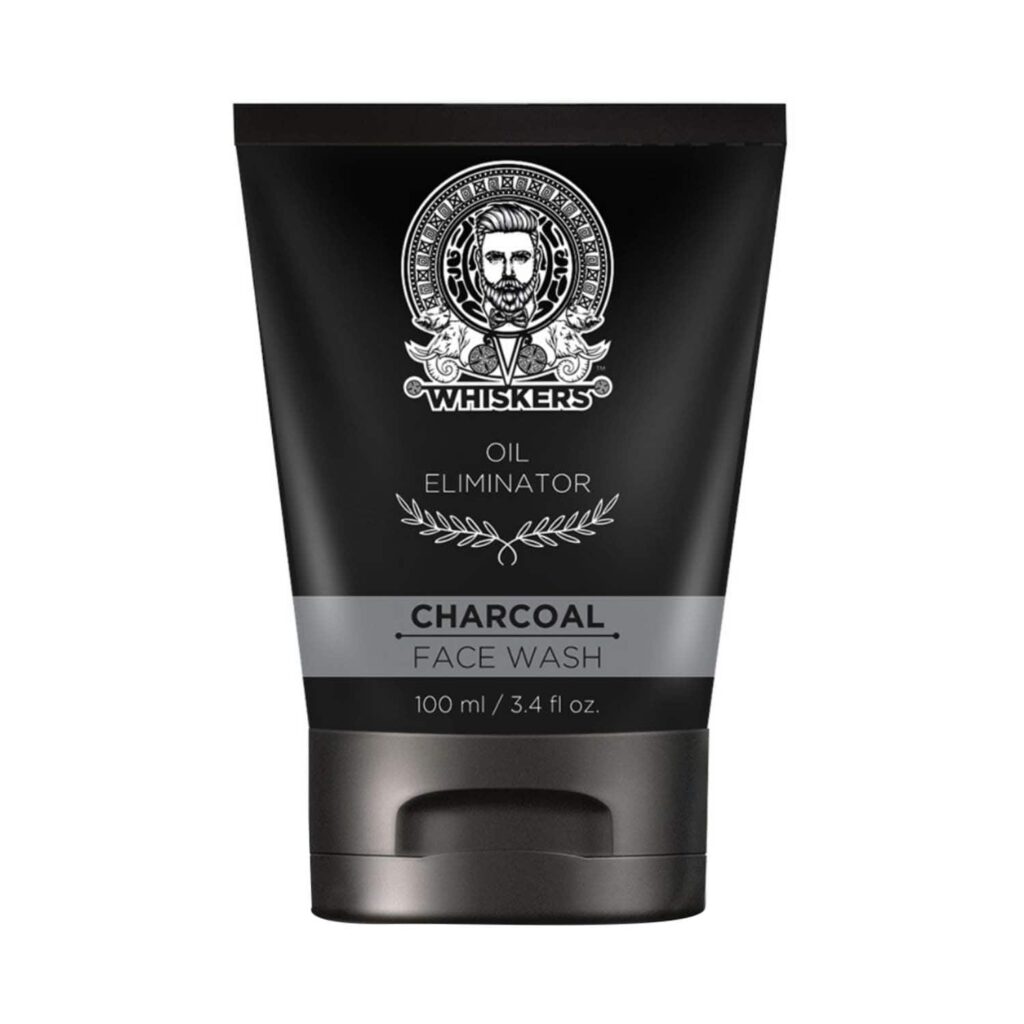 WHISKERS Charcoal Face Wash For Men (100 ml) - WHISKERS