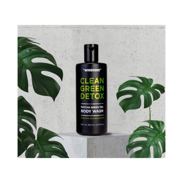 WHISKERS Matcha Green Tea Body Wash For Men (300 ml) - WHISKERS