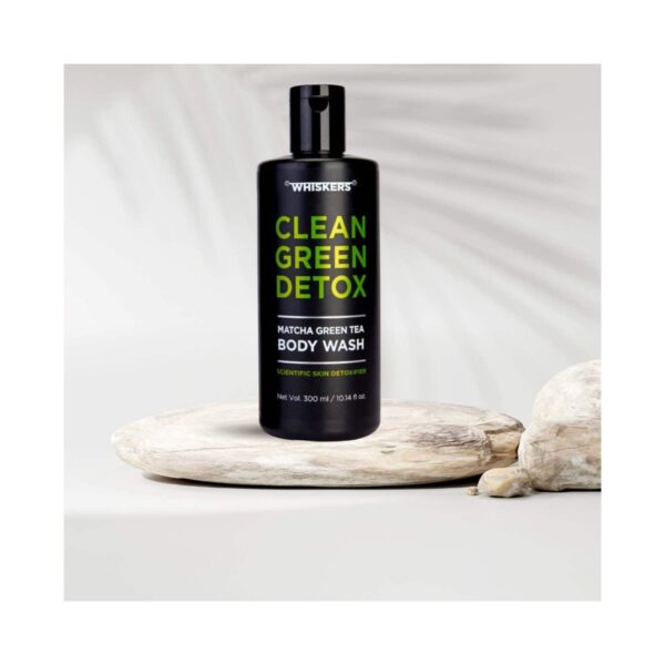 WHISKERS Matcha Green Tea Body Wash For Men (300 ml) - WHISKERS