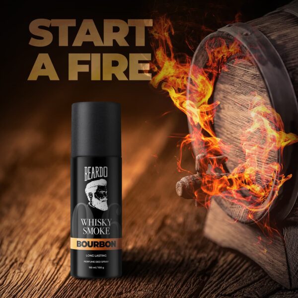 Whisky Smoke & Bourbon Long Lasting Deo Body Spray Combo For Men (2 pcs) - Beardo