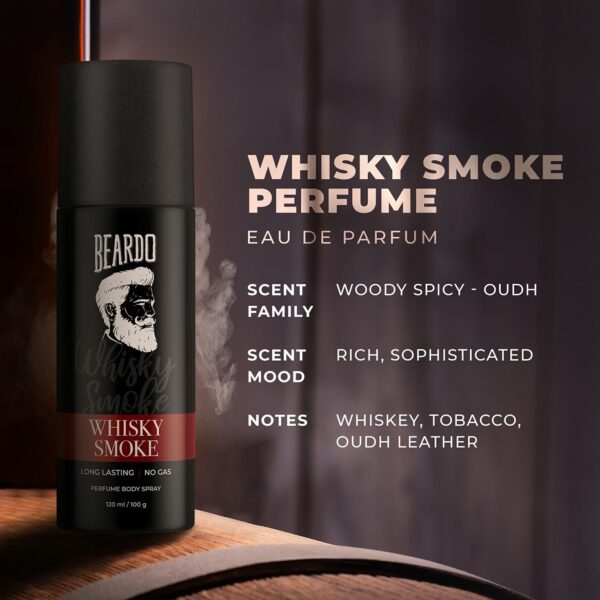 Whisky Smoke & Bourbon Long Lasting Deo Body Spray Combo For Men (2 pcs) - Beardo