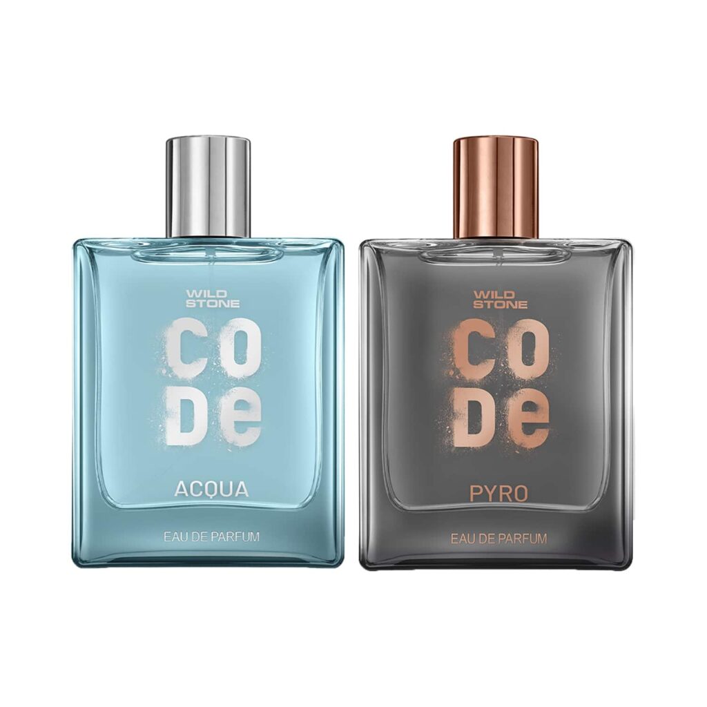Wild Stone Code Acqua (100 ml) & Pyro (100 ml) Eau De Parfum For Men Combo - Wild Stone